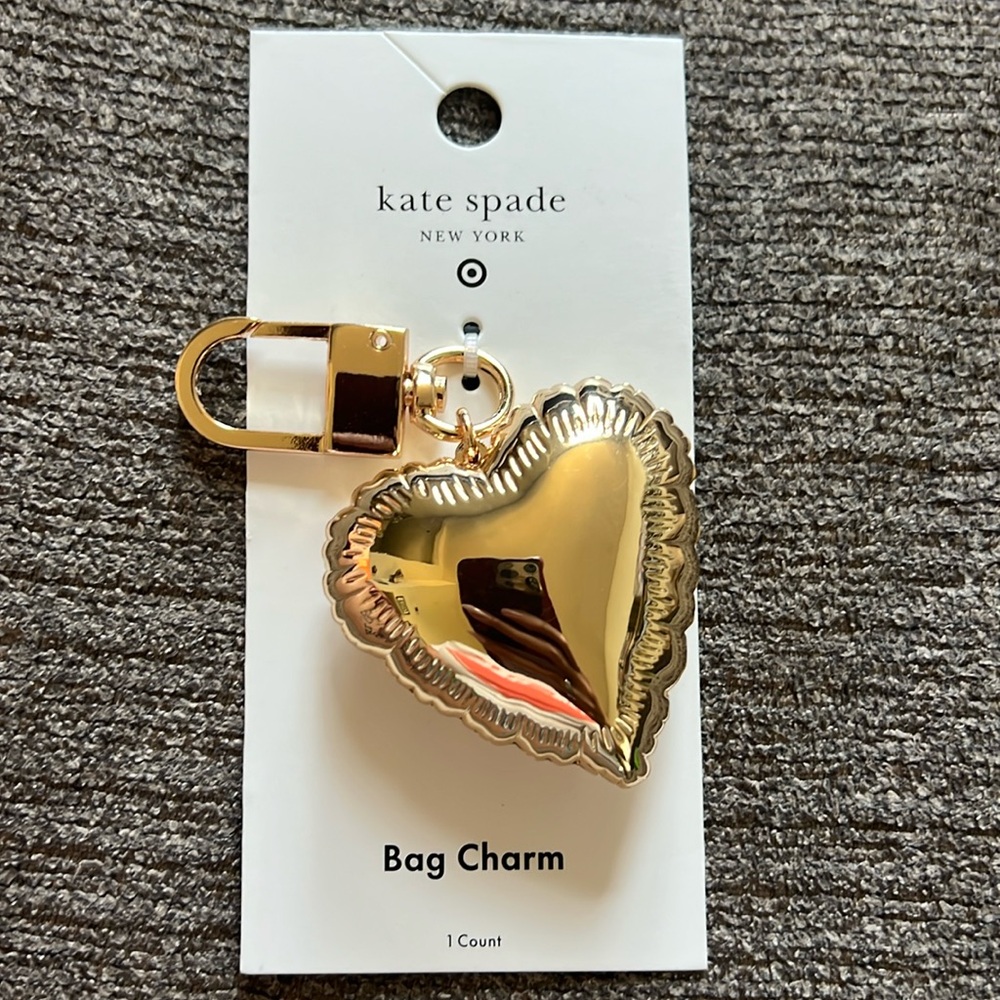 Kate Spade x Target Gold Heart Bag Charm